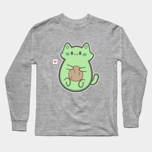 avocado cat Long Sleeve T-Shirt